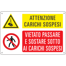 cartello attenzione carichi sospesi attenzione carichi sospesi attenzione carichi sospesi 4